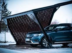 Carport à énergie solaire