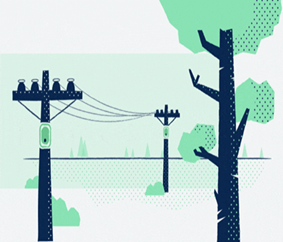 Surveillance intelligente du réseau sur poteaux électriques
