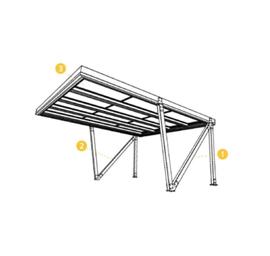 Carport photovoltaïque pour les parkings